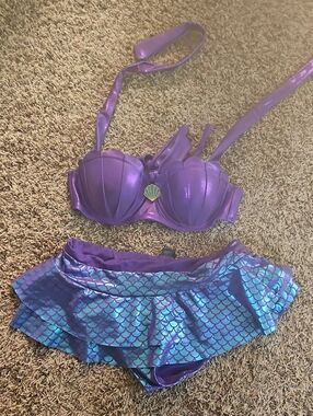 Disney Purple and Blue Mermaid Bikini Set